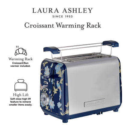 Laura Ashley Wide Slot 2-Slice Toaster