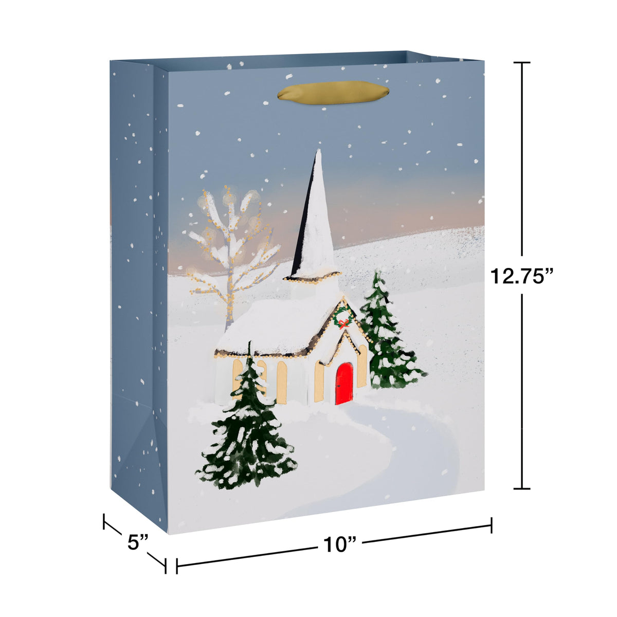 Navy and White Nativity Christmas Wrapping Paper