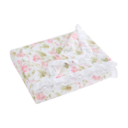 Laura Ashley Reversible Plush Throw, 50x70