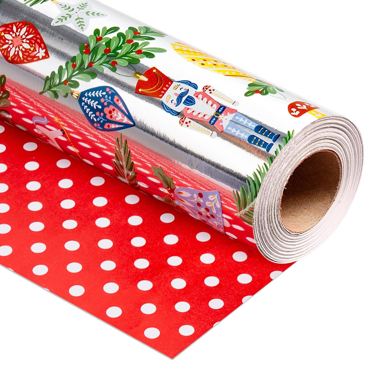 Blue Nutcracker Christmas Wrapping Paper, 32.8 Ft