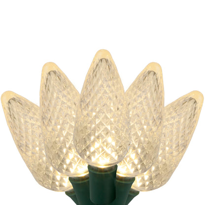 Blue C9 LED Christmas Light Set, 25 Bulbs
