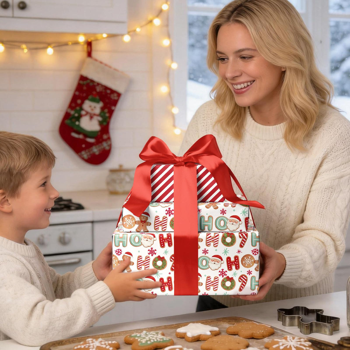 Nutcracker Reversible Christmas Wrapping Paper, 33 Ft