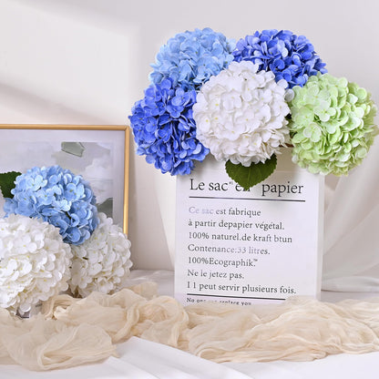 Real Touch Blue Hydrangea Faux Flowers