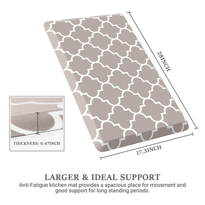 Blue Cushioned Anti-Fatigue Kitchen Mat