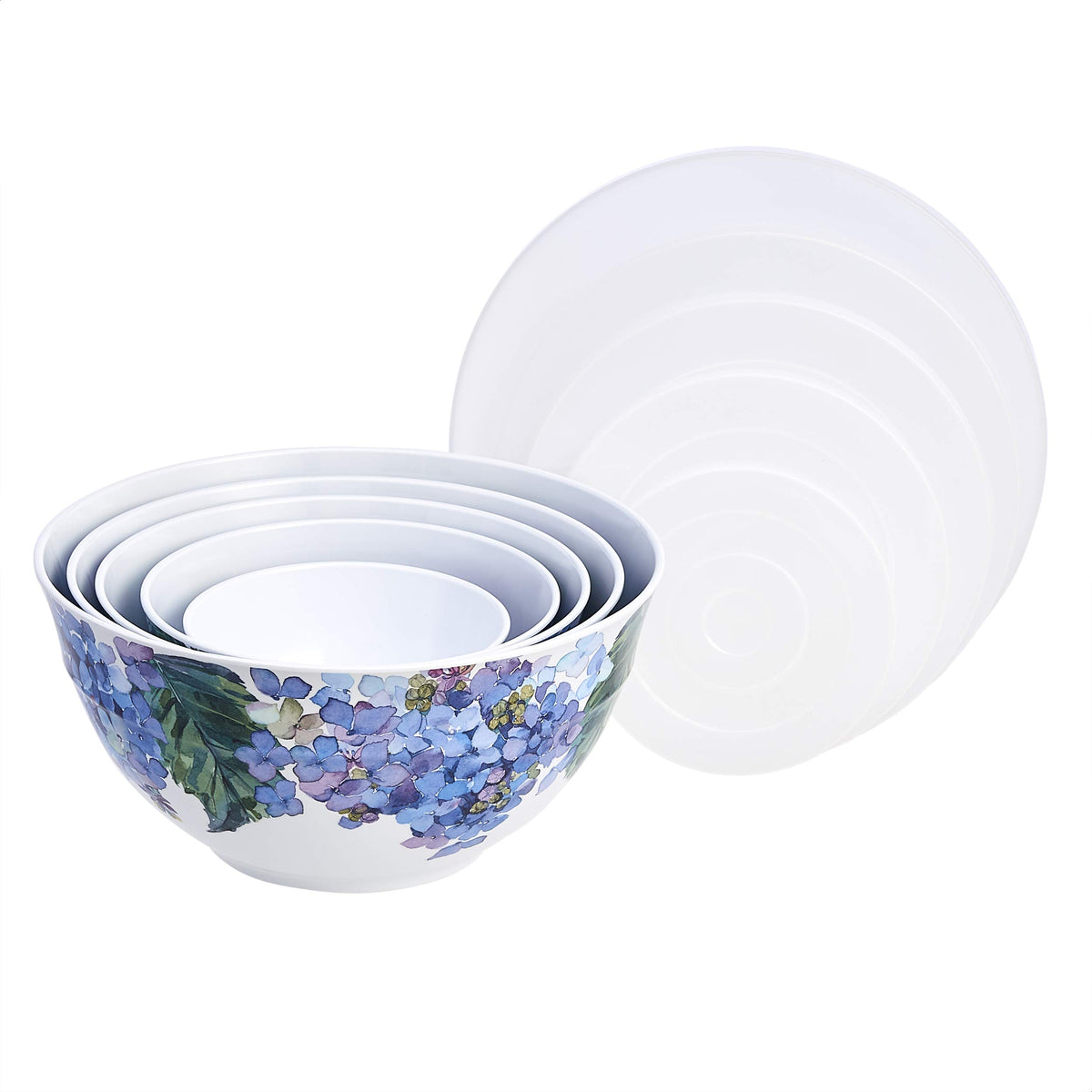 Nesting Melamine Mixing Bowls with Lids, Set of 10
