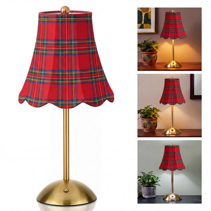 Blue Floral Cordless Table Lamp