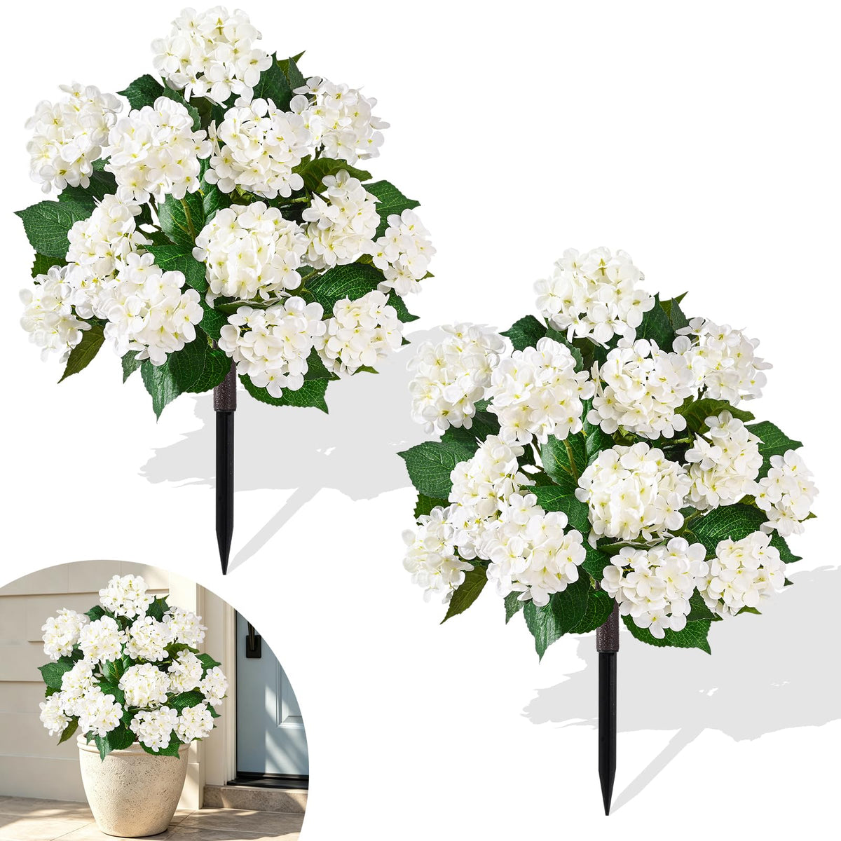 Real Touch Blue Hydrangea Faux Flowers