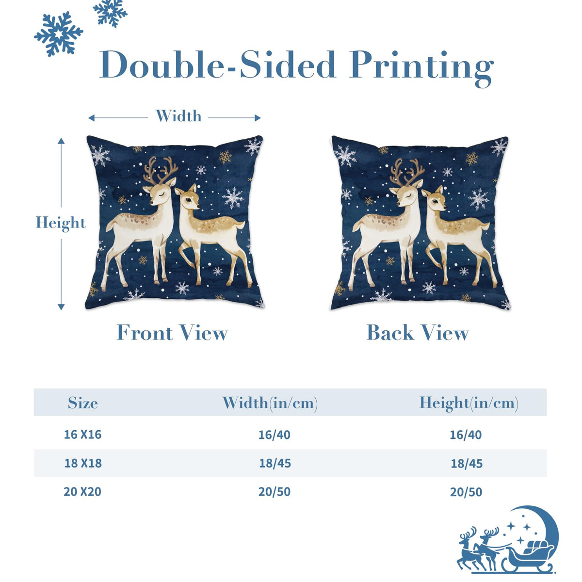 Navy Velvet Christmas Pillow Covers, Set of 4