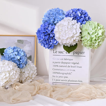 Real Touch Blue Hydrangea Faux Flowers