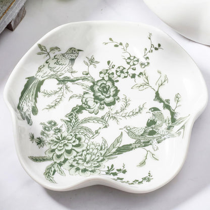 Chinoiserie Ceramic Bird Spoon Rest, Blue and White