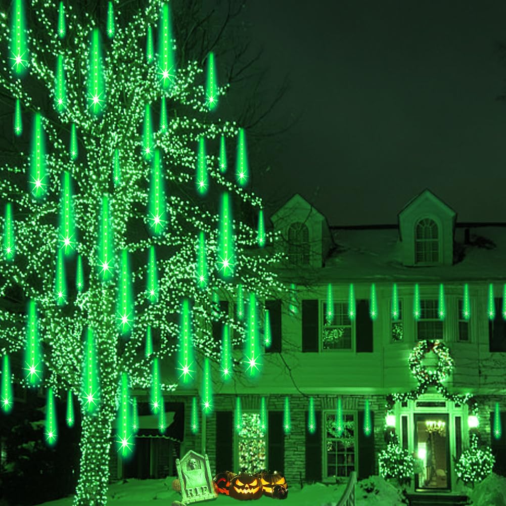 Blue Meteor Shower Christmas Lights, 8 Tubes
