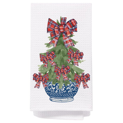 Chinoiserie Christmas Kitchen Hand Towels, 16x24 Inch