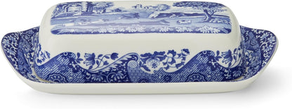 Spode Blue Italian Covered Butter Dish