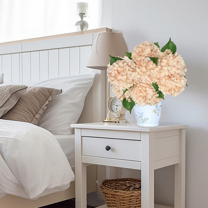 Blue Hydrangea Faux Flowers, 6 Stems