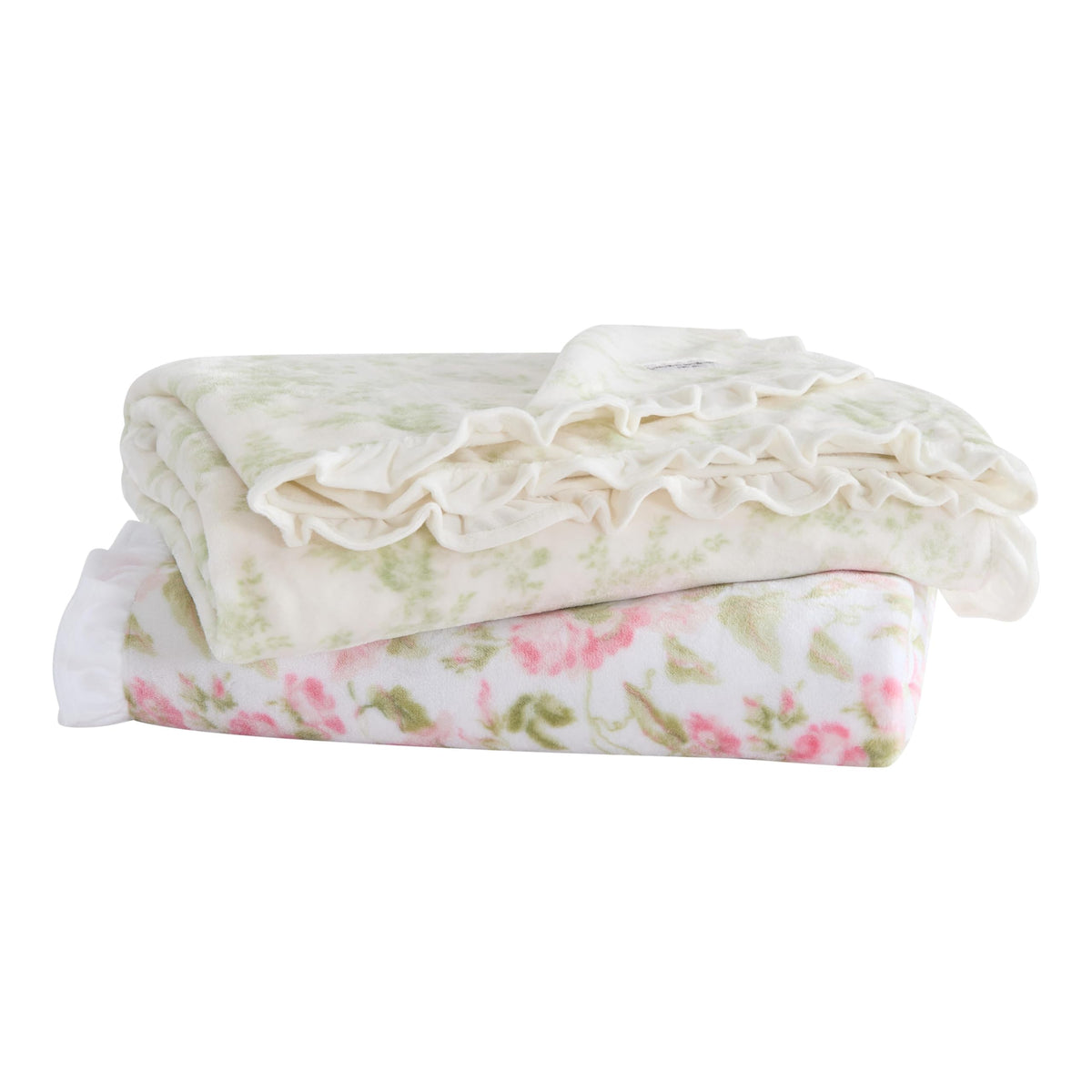 Laura Ashley Reversible Plush Throw, 50x70