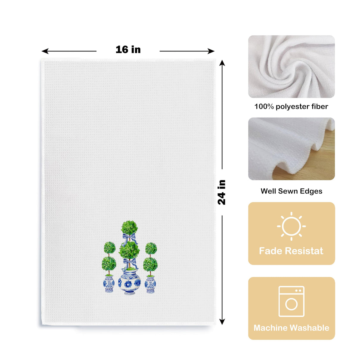 Chinoiserie Kitchen Towels, Set of 2