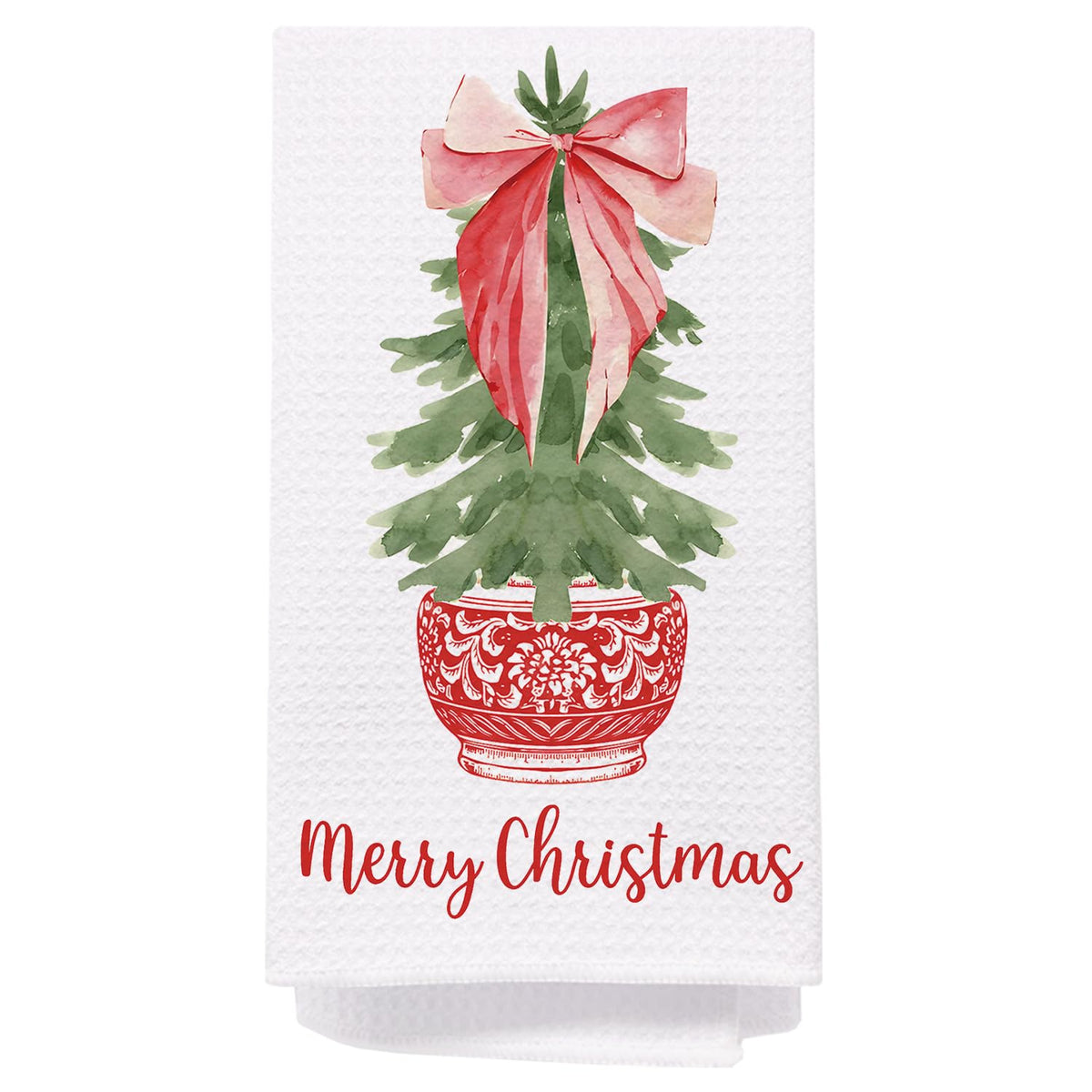 Chinoiserie Christmas Kitchen Hand Towels, 16x24 Inch