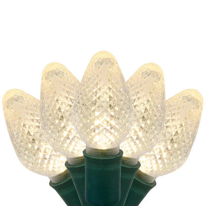 Blue C9 LED Christmas Light Set, 25 Bulbs
