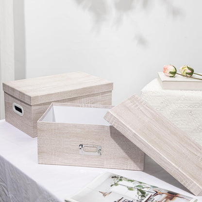 Blue and White Floral Nested Storage Boxes