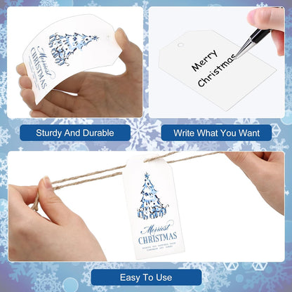 Blue Nutcracker Christmas Gift Tags, 90 Pieces