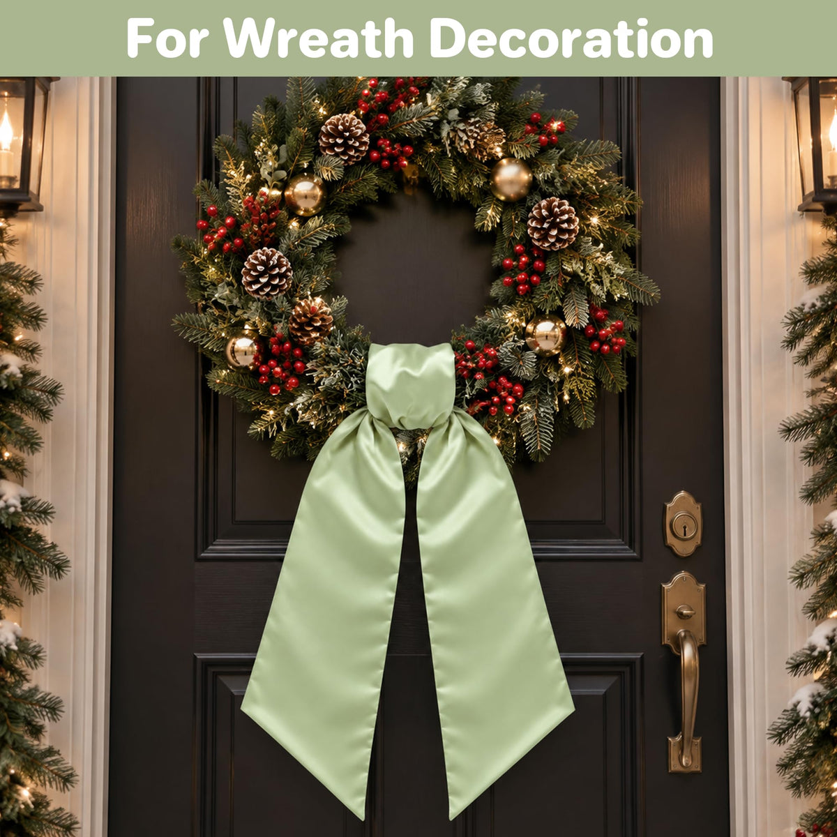 Royal Blue Satin Wreath Sash