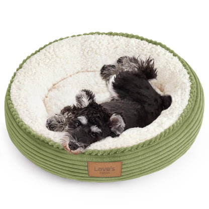 Royal Blue Round Donut Pet Bed