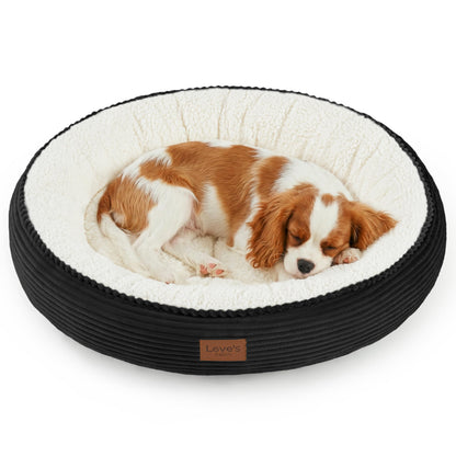 Royal Blue Round Donut Pet Bed