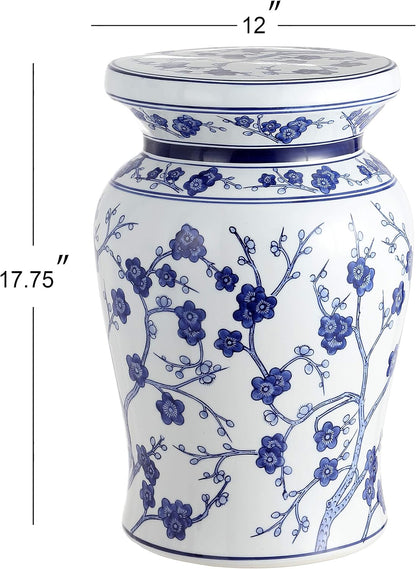 Jonathan Y Cherry Blossom Garden Stool, 18"