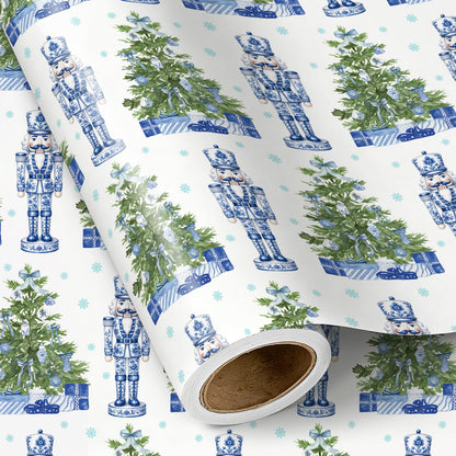 Chinoiserie Nutcracker Christmas Wrapping Paper