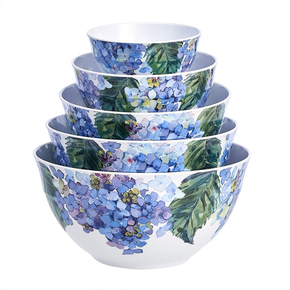Nesting Melamine Mixing Bowls with Lids, Set of 10