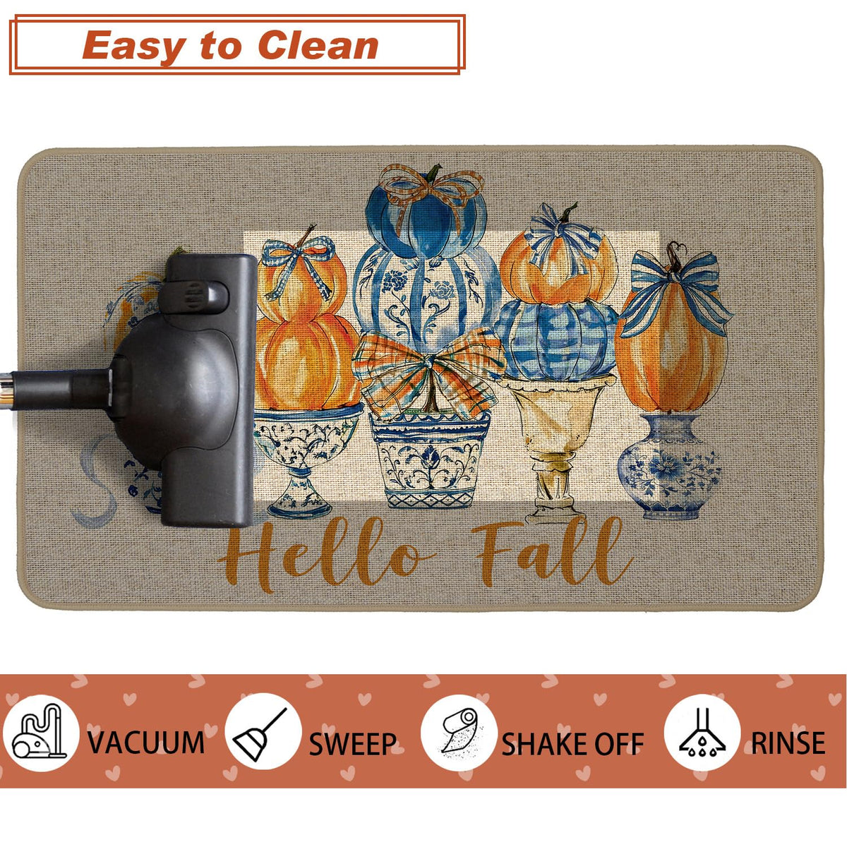 Chinoiserie Christmas Doormat, 17 x 29 Inch