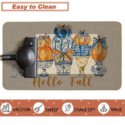 Chinoiserie Christmas Doormat, 17 x 29 Inch