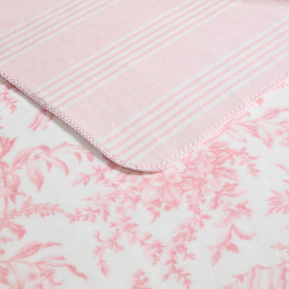 Laura Ashley Reversible Plush Throw, 50x70