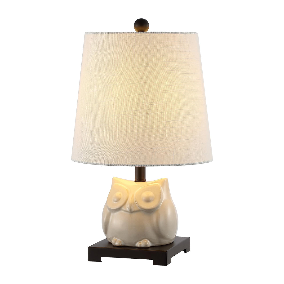 Justina Owl Mini Table Lamp, Ceramic