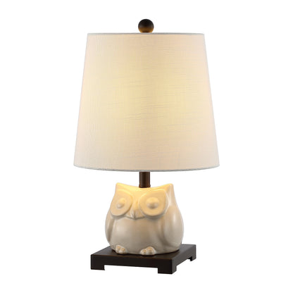 Justina Owl Mini Table Lamp, Ceramic