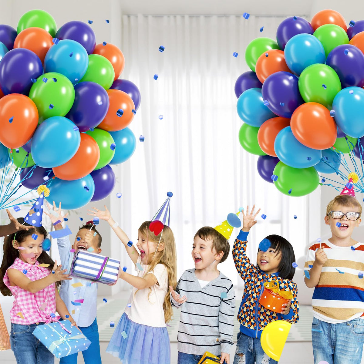 Blue and White Balloon Kit, 60 Pieces