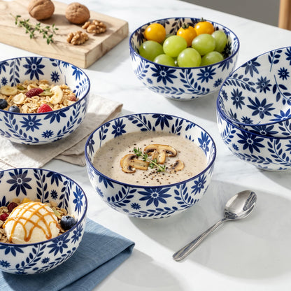 Ceramic Soup Bowls, Set of 6