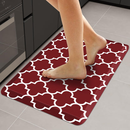 Blue Cushioned Anti-Fatigue Kitchen Mat