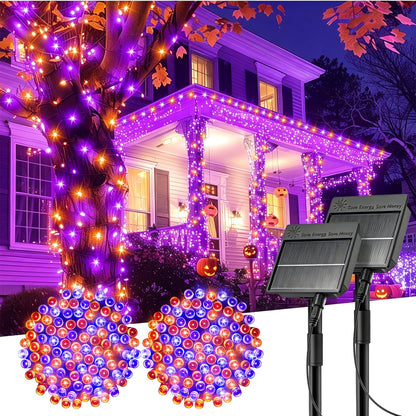 Solar Christmas String Lights, 100 LED, 40 ft