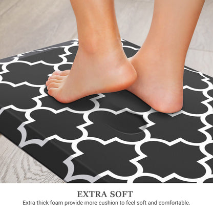 Blue Cushioned Anti-Fatigue Kitchen Mat
