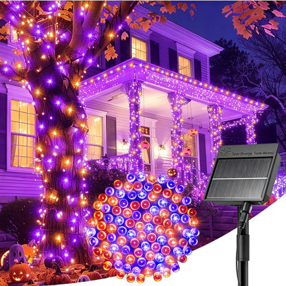 Solar Christmas String Lights, 100 LED, 40 ft