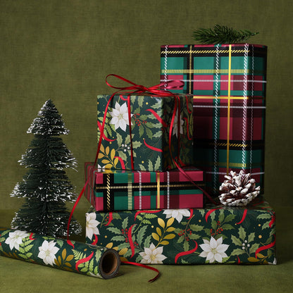 Nutcracker Reversible Christmas Wrapping Paper, 33 Ft