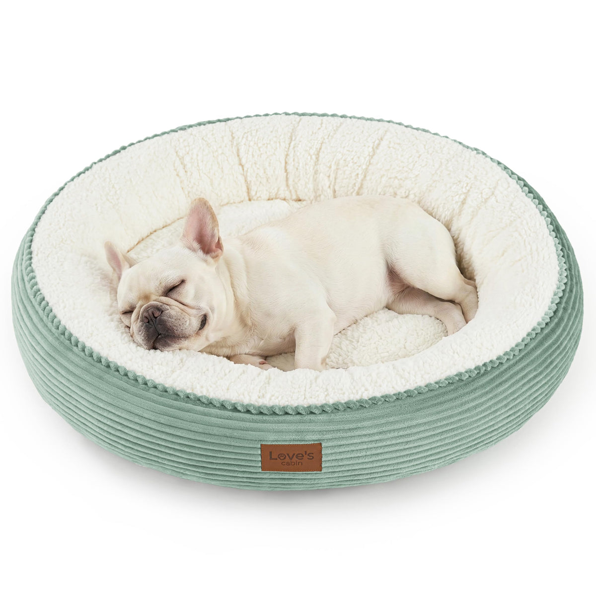 Royal Blue Round Donut Pet Bed