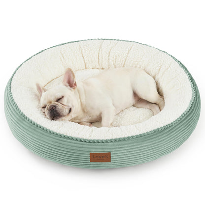Royal Blue Round Donut Pet Bed