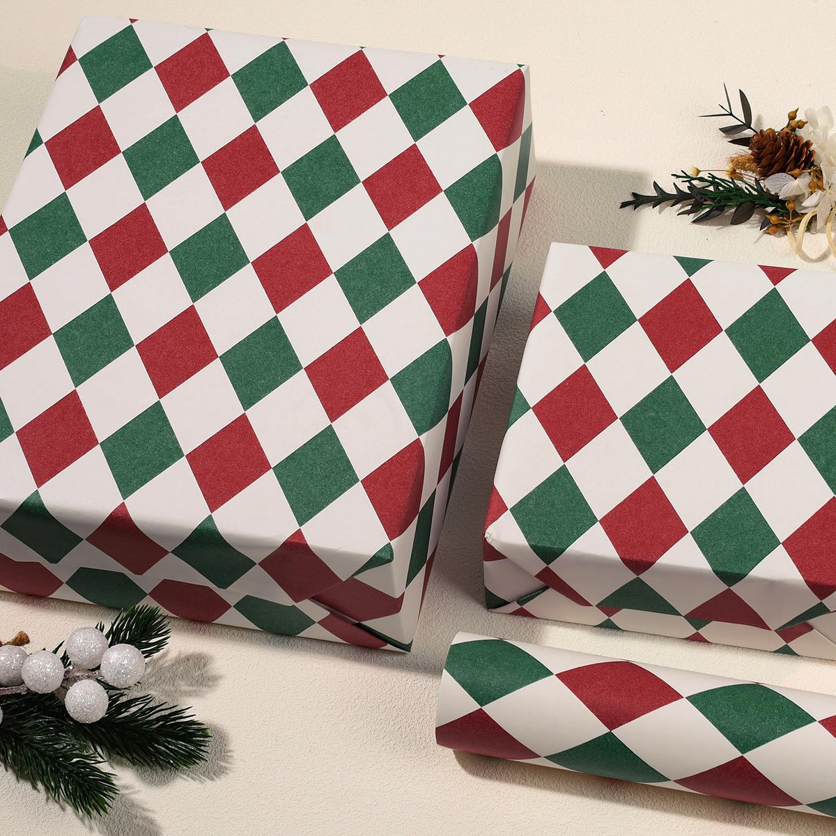 Nutcracker Reversible Christmas Wrapping Paper, 33 Ft
