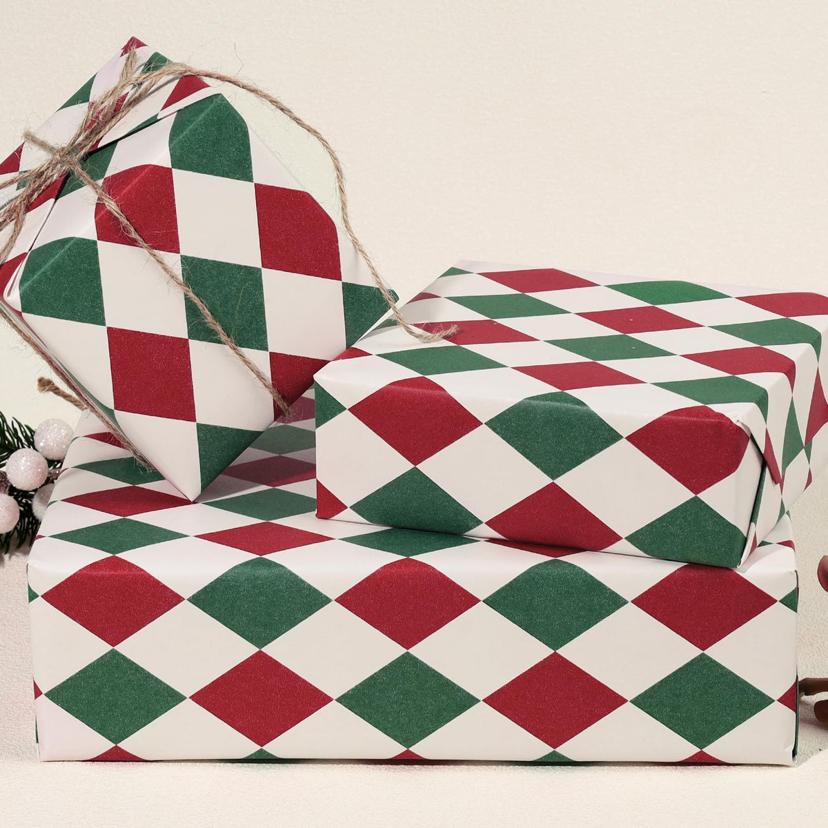 Nutcracker Reversible Christmas Wrapping Paper, 33 Ft