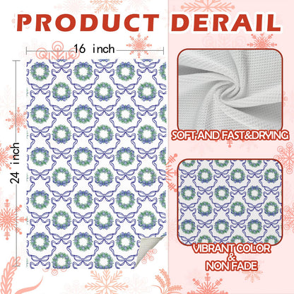 Chinoiserie Christmas Kitchen Hand Towels, 16x24 Inch