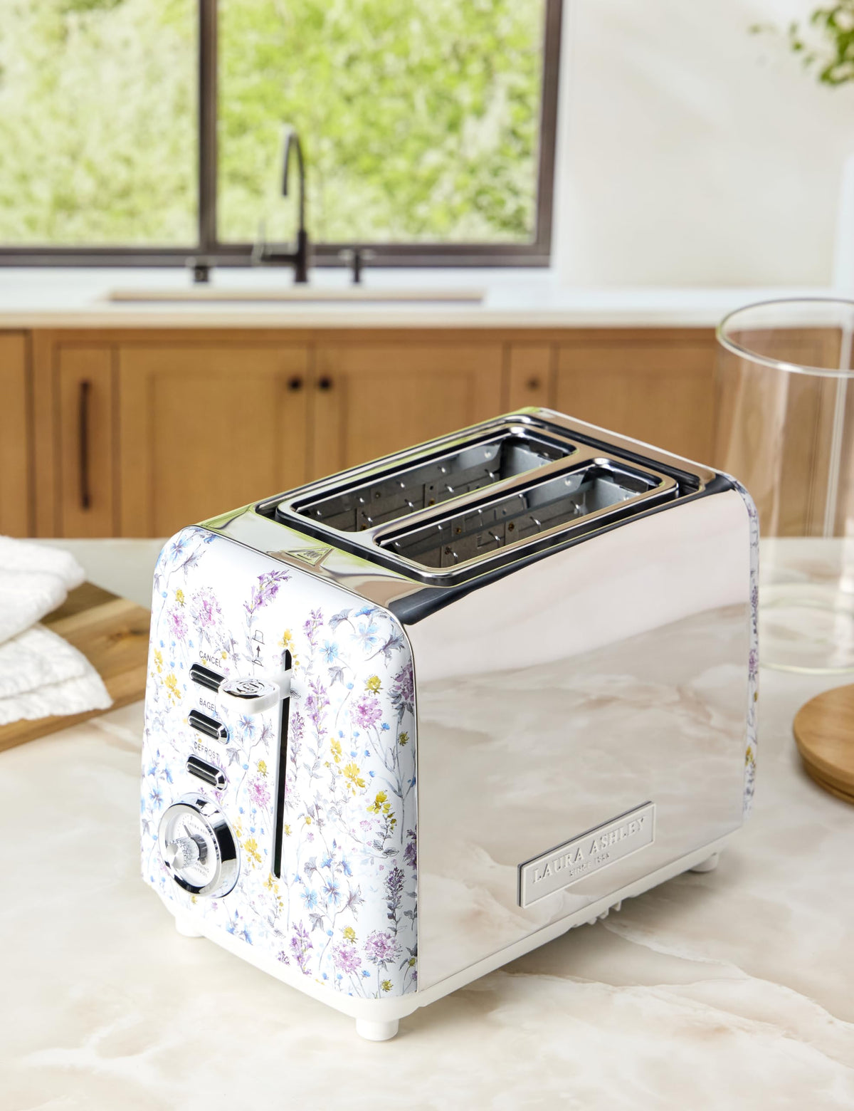 Laura Ashley Wide Slot 2-Slice Toaster