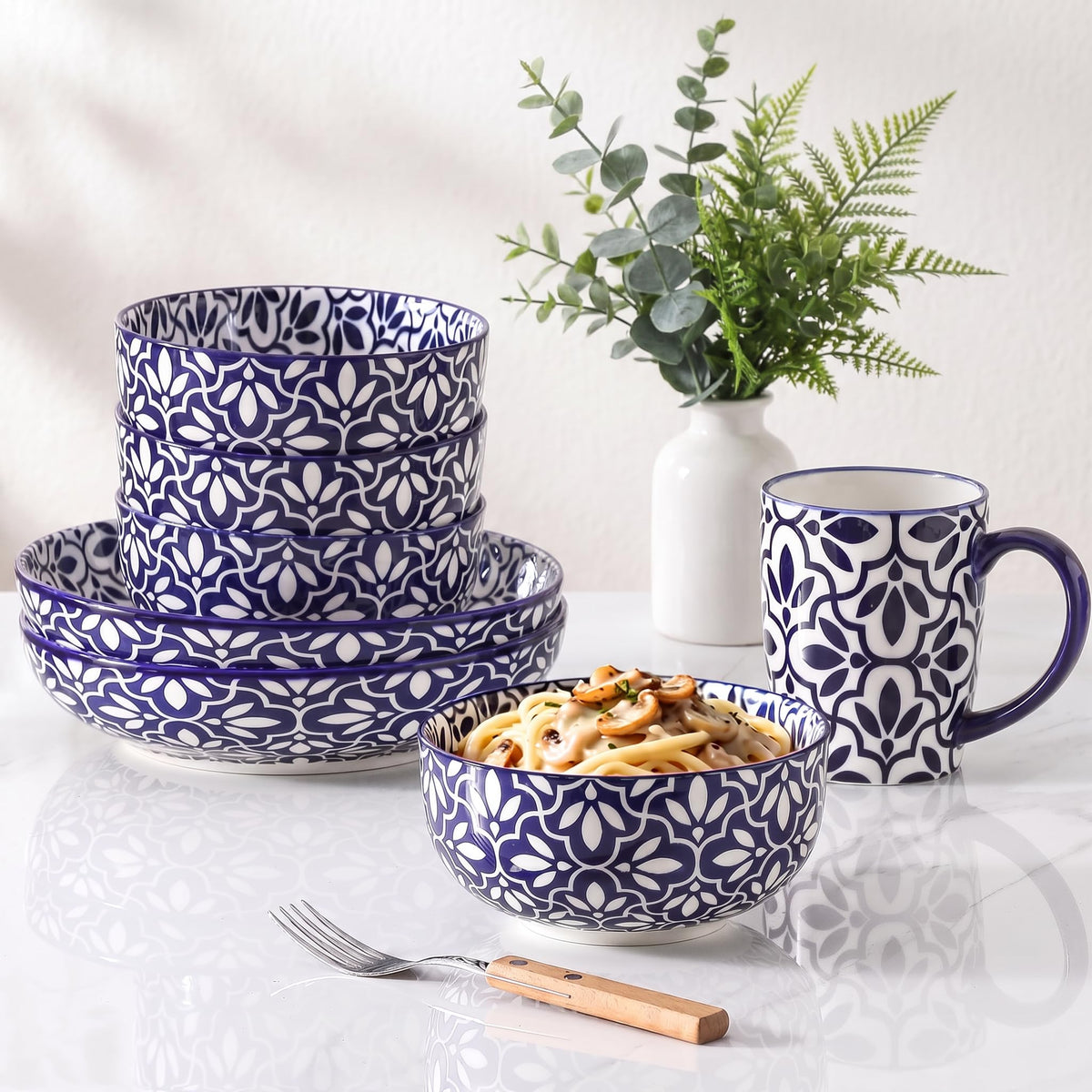 Ceramic Soup Bowls, Set of 6