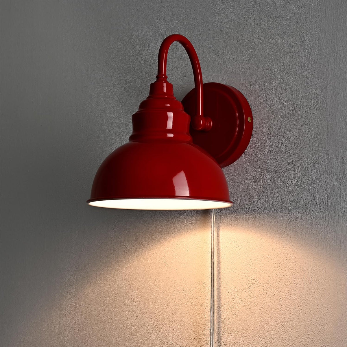 Blue Mini Gooseneck Wall Sconce